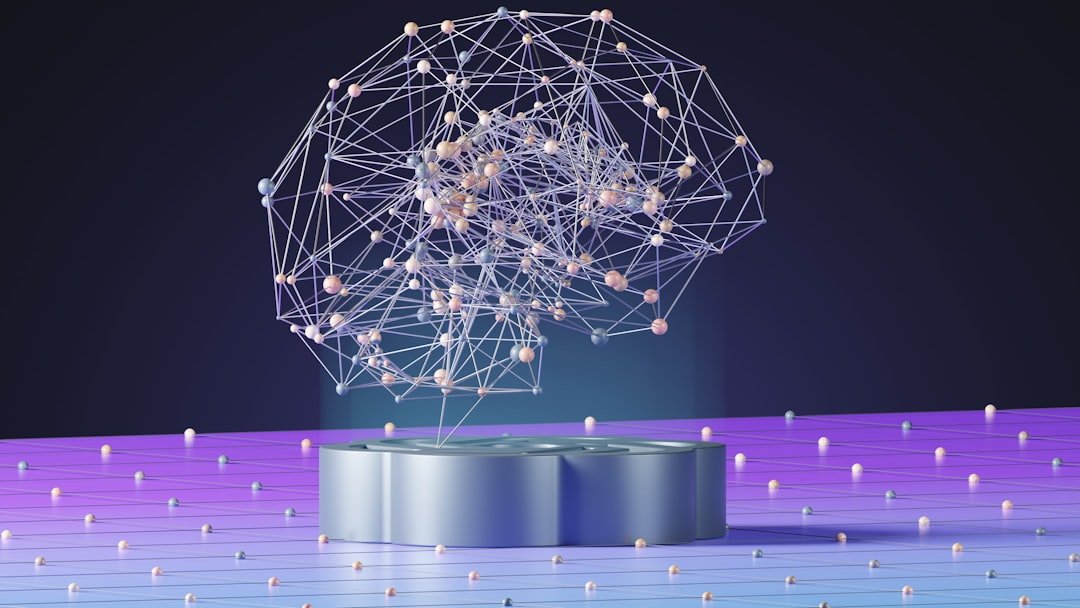Abstract visualization representing AI-powered search technology