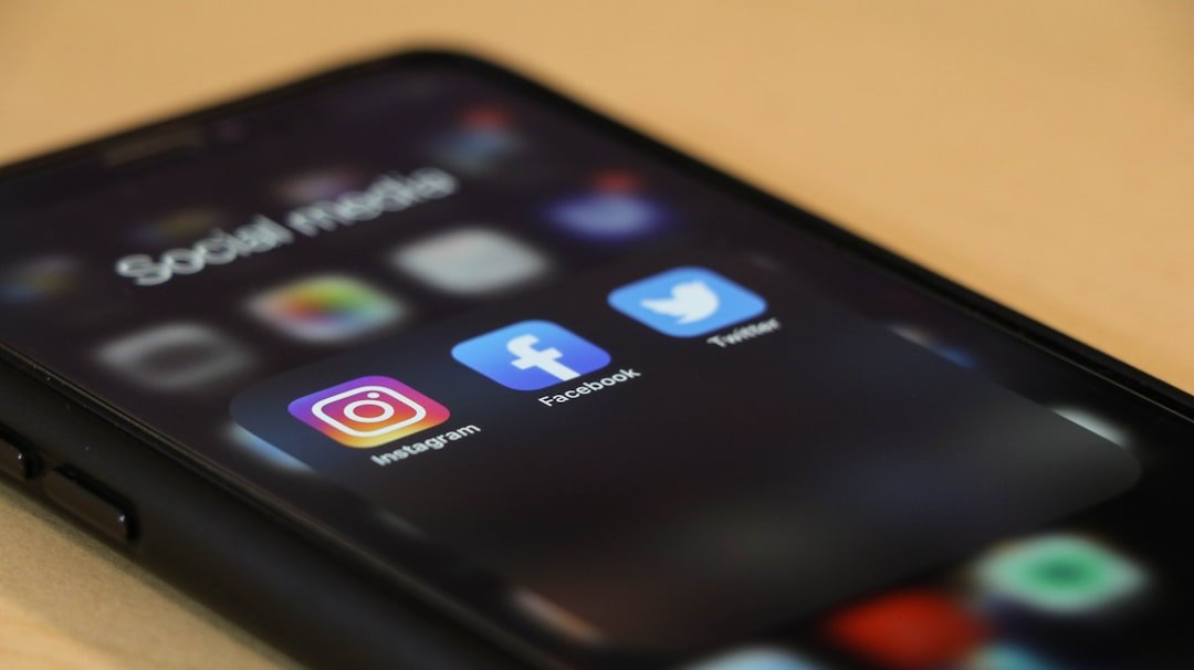 Social media advertising shown on a phone screen